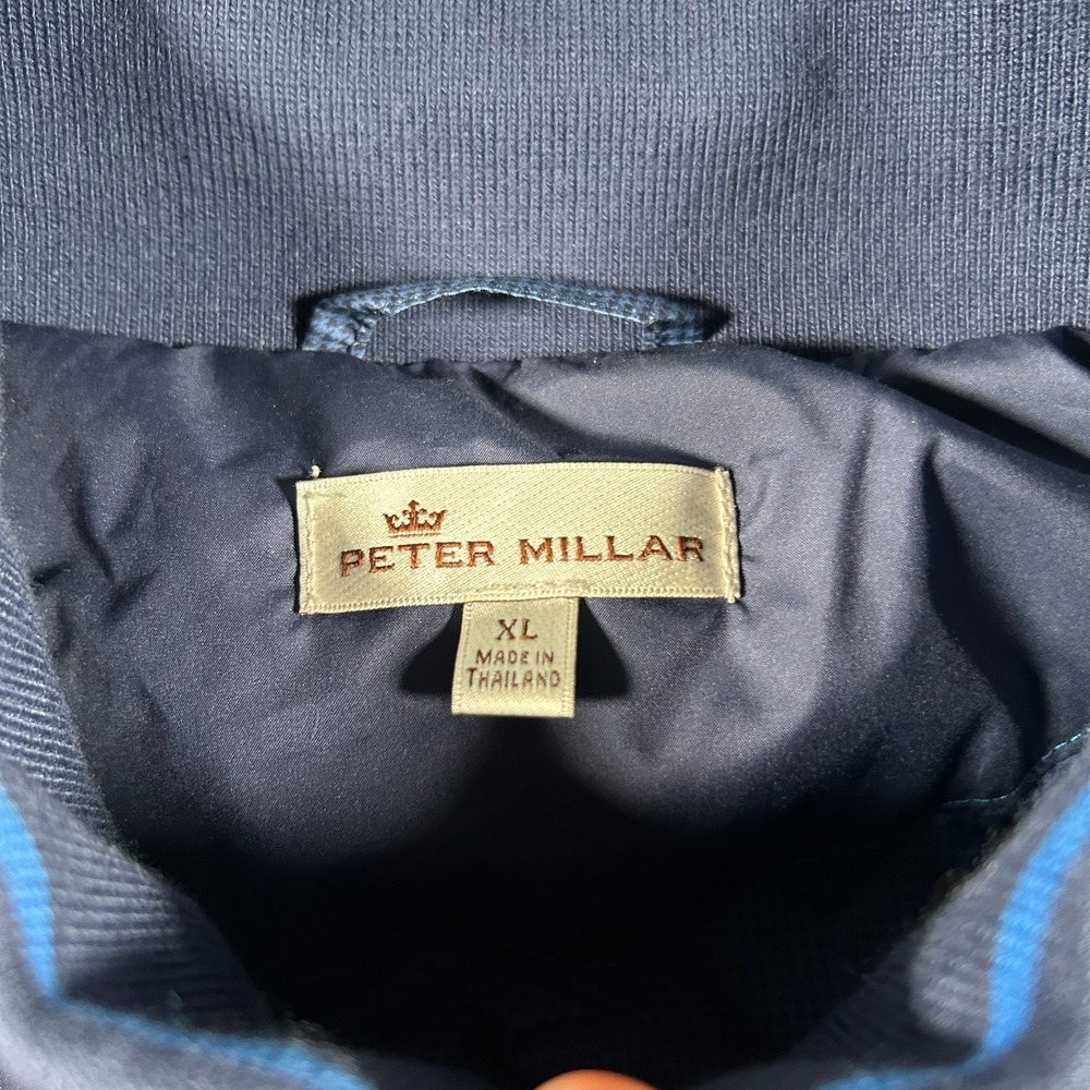 Peter Millar Jacket Mens XL Blue Full Zip Hartford Windbreaker Bomber Pockets - Picture 3 of 12